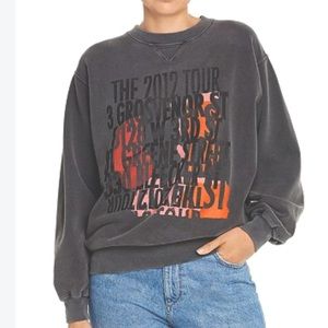 Anine Bing Ramona Graphic Sweatshirt sz Medium